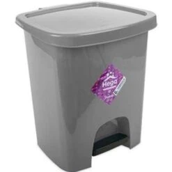 Hega Hogar Pedaalemmer - Grijs - 6 L - 29 Cm 5 Hega Hogar Pedaalemmer - Grijs - 6 L - 29 Cm -Opbergmeubels Winkel 1429462996 0101