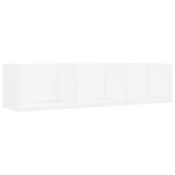 VidaXL Cd-wandschap 75x18x18 Cm Bewerkt Hout Wit