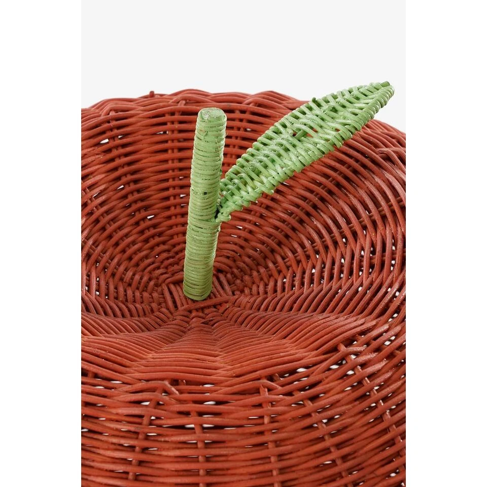 Mica Decorations Opbergmanden Met Deksel - H48 X Ø30 Cm - Rood 5 Mica Decorations Opbergmanden Met Deksel - H48 X Ø30 Cm - Rood - Afbeelding 3