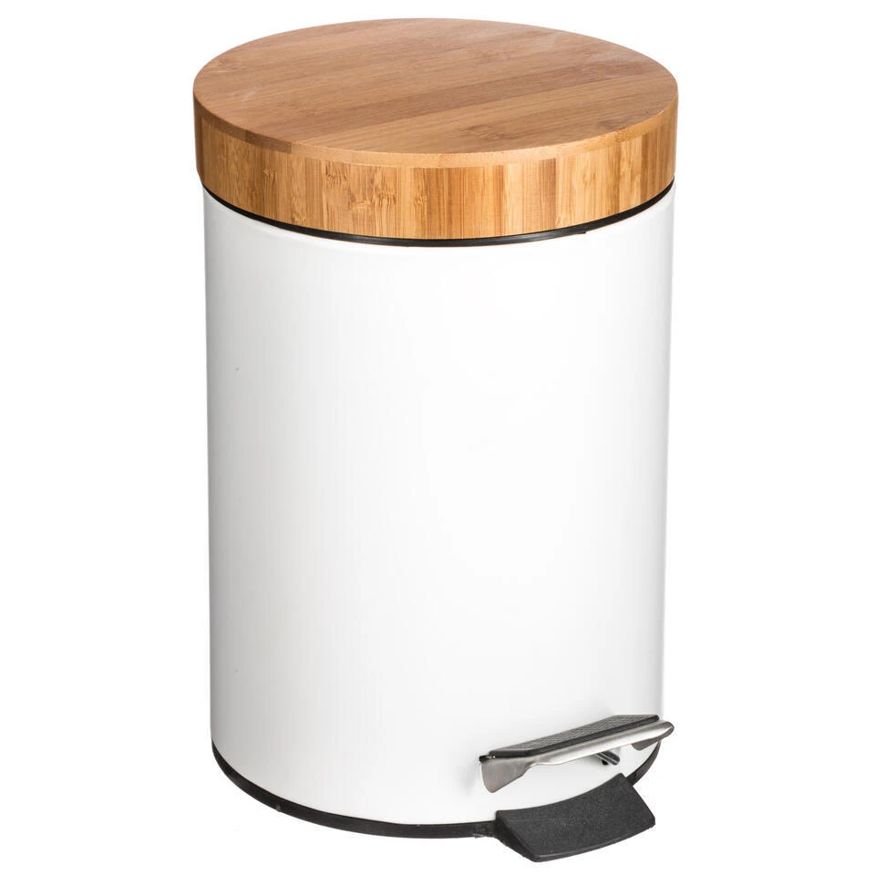 Five Simply Smart - Pedaalemmer - Metaal - Wit 3 Five Simply Smart - Pedaalemmer - Metaal - Wit