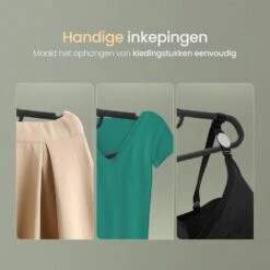 O'DADDY Fluwelen Kleerhangers - 40 Stuks - Antislip - Zwart -Opbergmeubels Winkel 19575f022e9c4f019416774da7fd4bdd