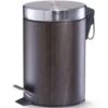 Zeller Pedaalemmer - Houtprint - Donkerbruin - 3 L - 26 Cm 2 Zeller Pedaalemmer - Houtprint - Donkerbruin - 3 L - 26 Cm -Opbergmeubels Winkel 1980604985