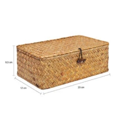 QUVIO Opbergmand - Maat S - Rotan - Bruin 11 QUVIO Opbergmand - Maat S - Rotan - Bruin -Opbergmeubels Winkel 1a0380f491c94d64a83350928f143470