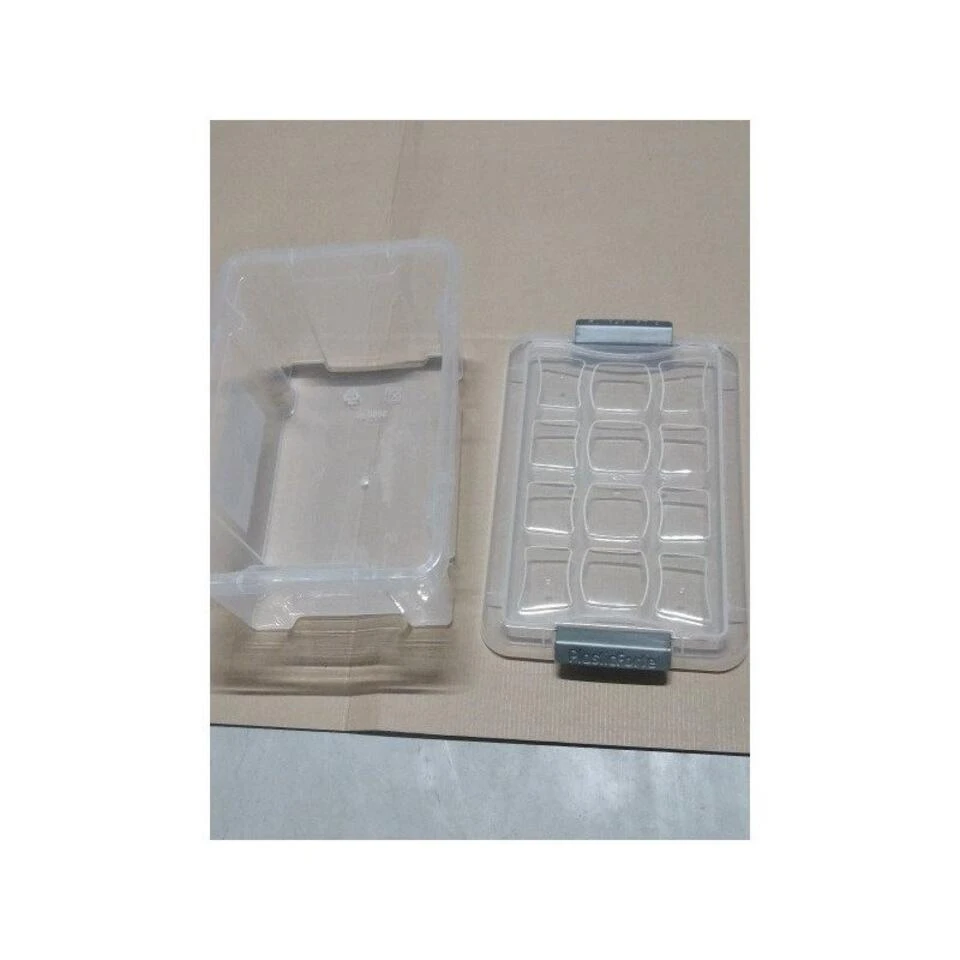 1x Opslagbakken/organizers Met Deksel 5 Liter 29 Cm Transparant 5 1x Opslagbakken/organizers Met Deksel 5 Liter 29 Cm Transparant - Afbeelding 3