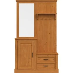 Selma - Garderobe Met Spiegel En 1 Deur 2 Lades In Grenen -Opbergmeubels Winkel 30068e0c134140179d430eee2f6e58b2