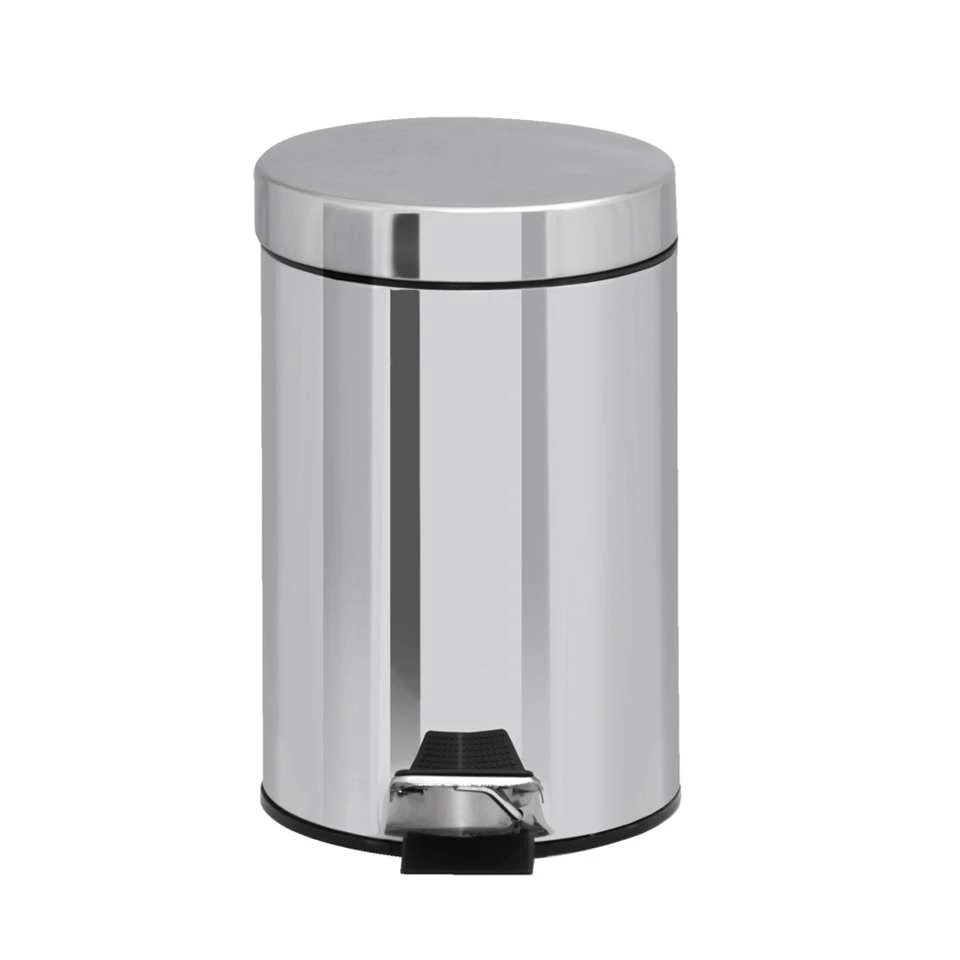 Pedaalemmer RVS - Zilverkleur - 3l 3 Pedaalemmer RVS - Zilverkleur - 3l