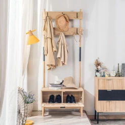 Massief Houten Entreekapstok -Opbergmeubels Winkel 41264a57626749f9895b4cbf736289f4
