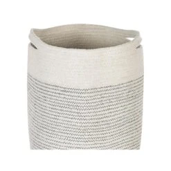 Beliani Mand ARRAH - Wit Katoen -Opbergmeubels Winkel 439c5e3cff024a29849c59defe1d6d1f