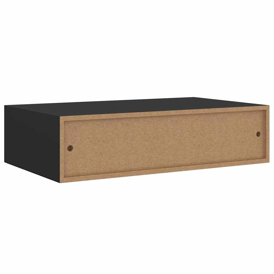 VidaXL - Ladeschap - Zwart - MDF - 40 X 23.5 X 10 Cm 10 VidaXL - Ladeschap - Zwart - MDF - 40 X 23.5 X 10 Cm - Afbeelding 8
