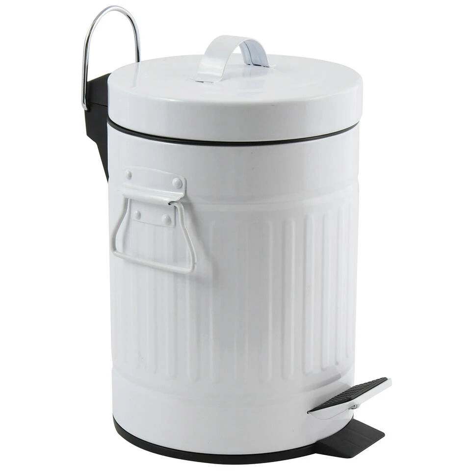 MSV Badkamer/toilet Pedaalemmer - Wit - 3L - 17 X 26 Cm - Toilet 6 MSV Badkamer/toilet Pedaalemmer - Wit - 3L - 17 X 26 Cm - Toilet - Afbeelding 4