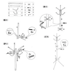 Songmics Staande Kapstok Neilio - 49 X 176 Cm - Zwart 22 Songmics Staande Kapstok Neilio - 49 X 176 Cm - Zwart -Opbergmeubels Winkel 5d4ec45242a9401aa362bb03e16e6209