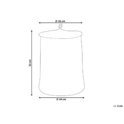 Beliani Mand SILOPI - Zwart Katoen -Opbergmeubels Winkel 5ef6b7bcddd241bea6ee063abe62ad4b
