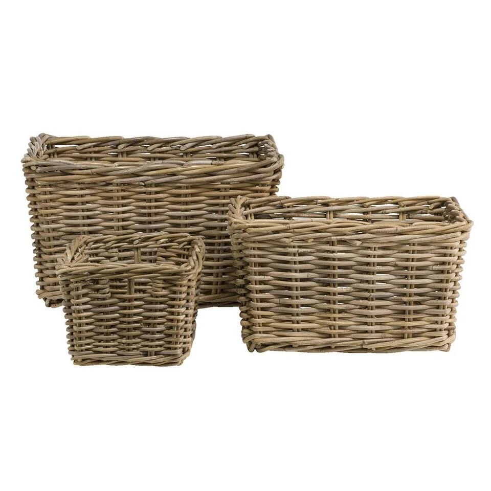 Lademand Pien - Rotan/bruin - 43x33x25 Cm 5 Lademand Pien - Rotan/bruin - 43x33x25 Cm - Afbeelding 3