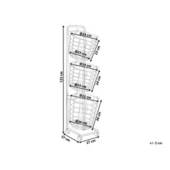 Beliani AYAPAL - Wit Metaal -Opbergmeubels Winkel 8079403b521f45bda8ba2c5141994712 1