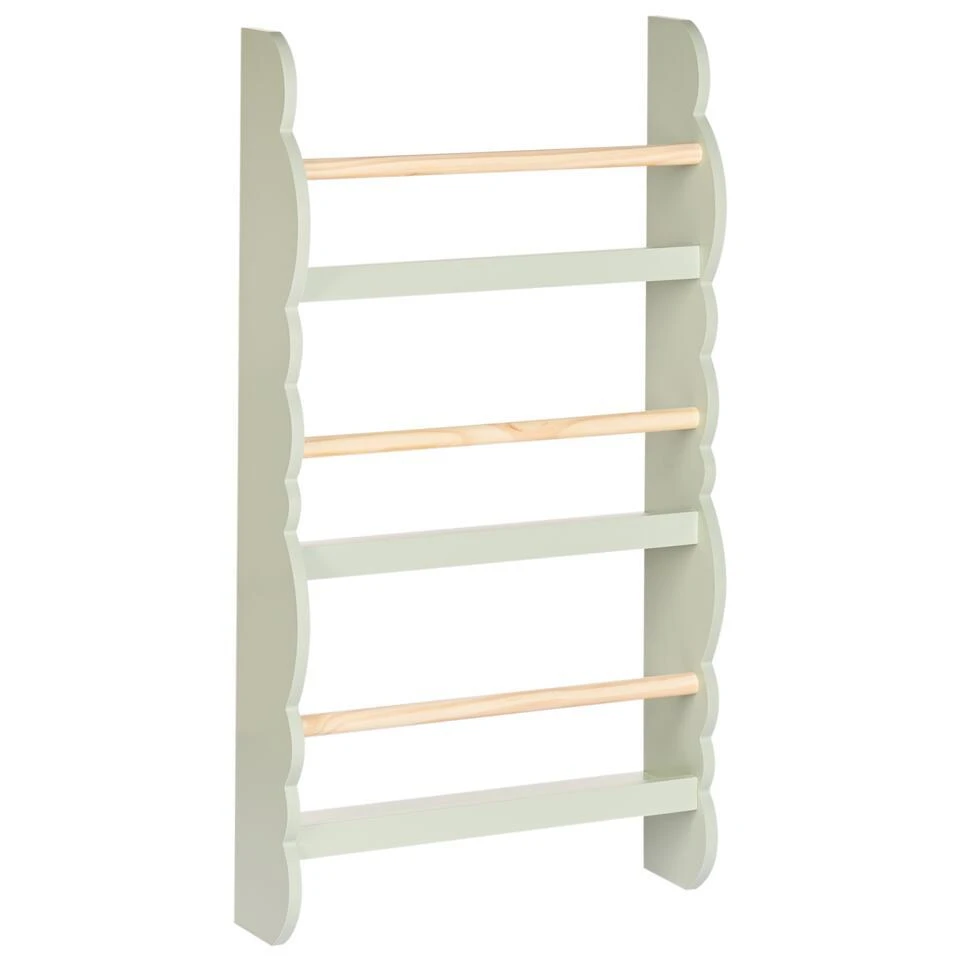 RIGOLET - Wandboekenplank - Lichtgroen - MDF 5 RIGOLET - Wandboekenplank - Lichtgroen - MDF - Afbeelding 3