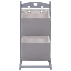 VidaXL Mandenrek 2-laags 35x35x72 Cm Hout Donkergrijs 7 VidaXL Mandenrek 2-laags 35x35x72 Cm Hout Donkergrijs -Opbergmeubels Winkel 8d0078cebf8048738675b3eeb52cfd39