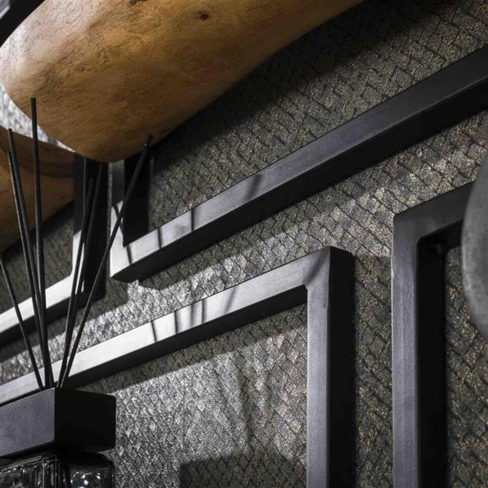 Hoyz Collection - Wandschap Set Edge - Massief Acacia Naturel - Set Van 5 6 Hoyz Collection - Wandschap Set Edge - Massief Acacia Naturel - Set Van 5 - Afbeelding 4