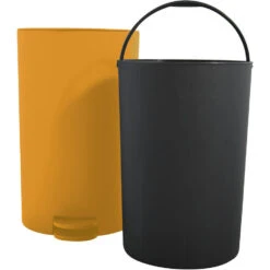 Merkloos MSV Badkamer/toilet Pedaalemmer - Saffraan Geel - 3L - 15x27 Cm 9 Merkloos MSV Badkamer/toilet Pedaalemmer - Saffraan Geel - 3L - 15x27 Cm -Opbergmeubels Winkel a5cdf5a563664bfa844ff380da365c1b