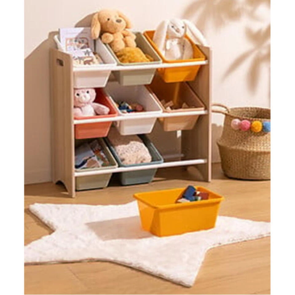 Atmosphera Opbergrek 3-laags Met Bakken - Hout - 60 X 30 X 66 Cm 6 Atmosphera Opbergrek 3-laags Met Bakken - Hout - 60 X 30 X 66 Cm - Afbeelding 4