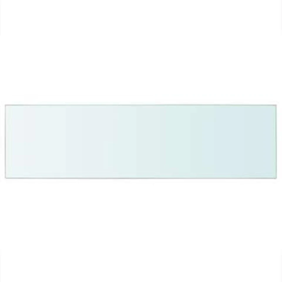 VidaXL Schappen 2 St 90x25 Cm Glas Transparant 5 VidaXL Schappen 2 St 90x25 Cm Glas Transparant - Afbeelding 3