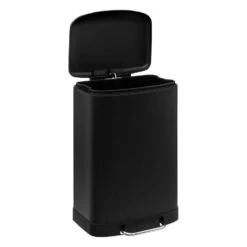 Prullenbak/pedaalemmer - Zwart - Metaal - 50L - 44 X 37 X 66 Cm 14 Prullenbak/pedaalemmer - Zwart - Metaal - 50L - 44 X 37 X 66 Cm -Opbergmeubels Winkel b627fece2ae64d71b65d0ebae418307e