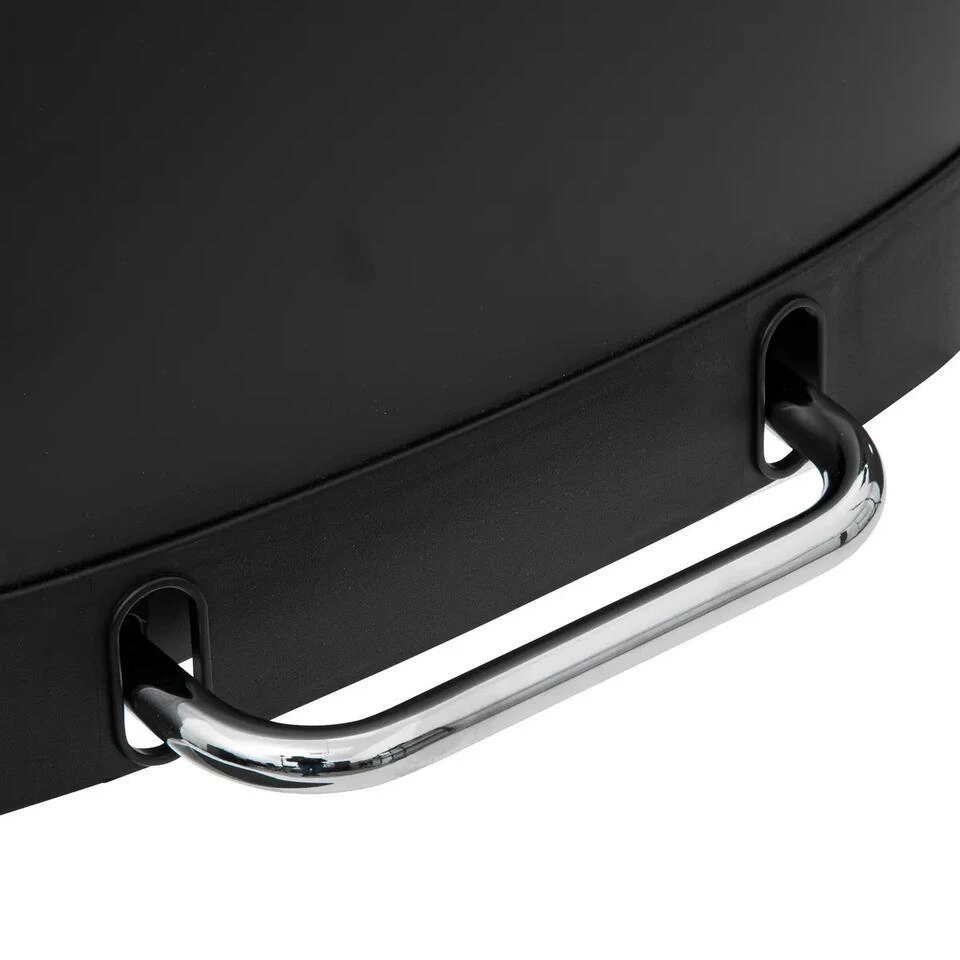 Prullenbak/pedaalemmer - Zwart - Metaal - 50L - 44 X 37 X 66 Cm 4 Prullenbak/pedaalemmer - Zwart - Metaal - 50L - 44 X 37 X 66 Cm - Afbeelding 2