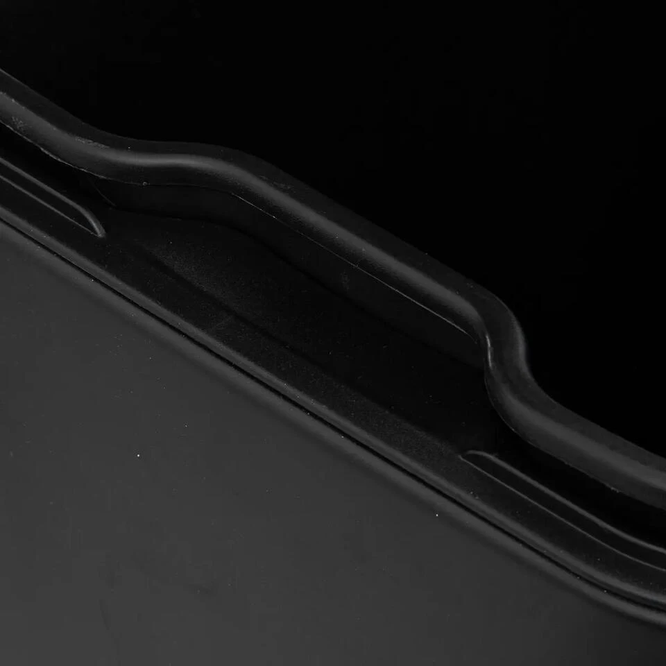 Prullenbak/pedaalemmer - Zwart - Metaal - 50L - 44 X 37 X 66 Cm 9 Prullenbak/pedaalemmer - Zwart - Metaal - 50L - 44 X 37 X 66 Cm - Afbeelding 7