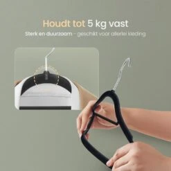 O'DADDY Fluwelen Kleerhangers - 40 Stuks - Antislip - Zwart -Opbergmeubels Winkel ca305765888f40d3be7ac9449e652a87