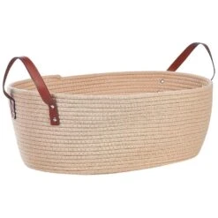 Beliani Mand GISSAR - Beige Katoen 8 Beliani Mand GISSAR - Beige Katoen -Opbergmeubels Winkel d9aa35663b4a401b8b30d9b3c9f9d912