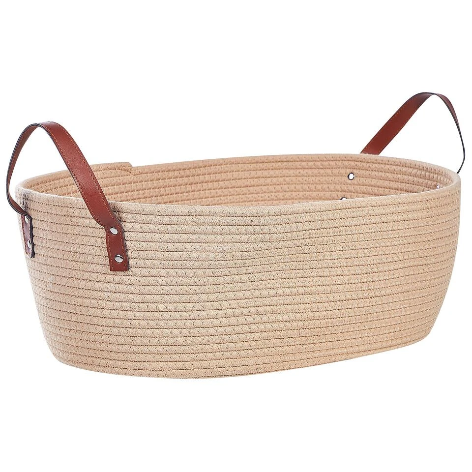 Beliani Mand GISSAR - Beige Katoen 5 Beliani Mand GISSAR - Beige Katoen - Afbeelding 3