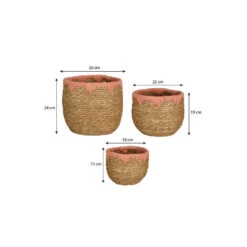 Mica Decorations Jorck Plantenmandenset - H24 X Ø26 Cm - Roze 11 Mica Decorations Jorck Plantenmandenset - H24 X Ø26 Cm - Roze -Opbergmeubels Winkel df5140e9899d4d03b41d792736f566c9