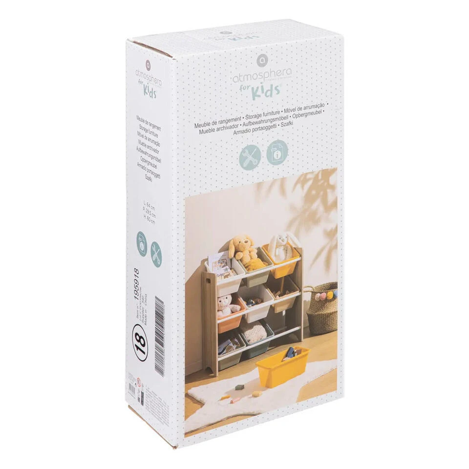 Atmosphera Opbergrek 3-laags Met Bakken - Hout - 60 X 30 X 66 Cm 7 Atmosphera Opbergrek 3-laags Met Bakken - Hout - 60 X 30 X 66 Cm - Afbeelding 5