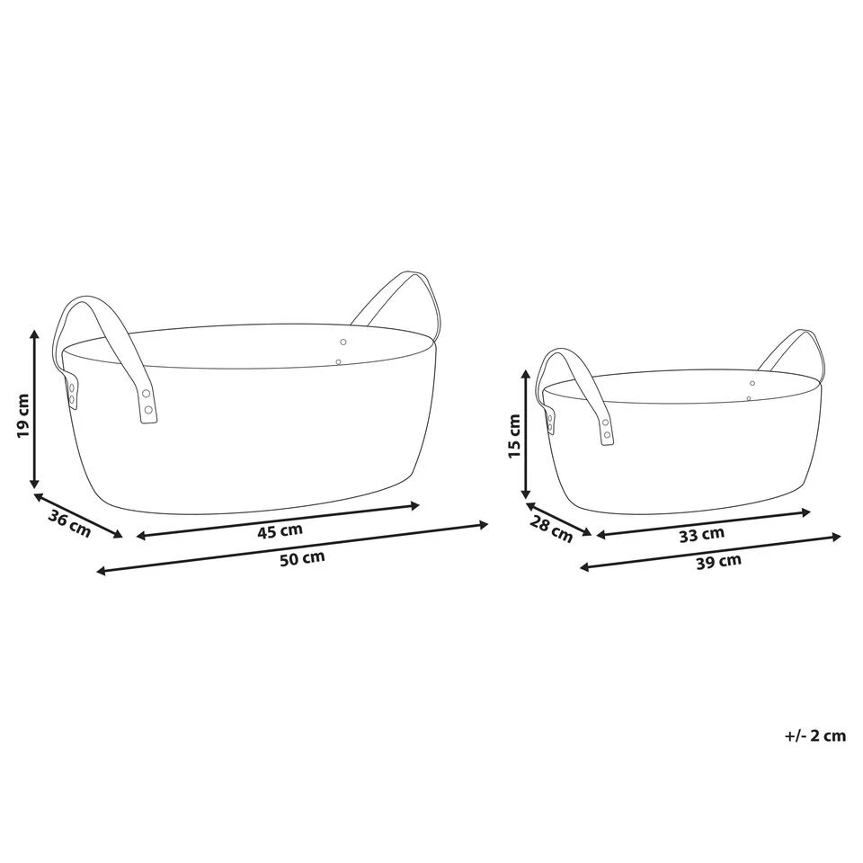 Beliani Mand GISSAR - Beige Katoen 4 Beliani Mand GISSAR - Beige Katoen - Afbeelding 2