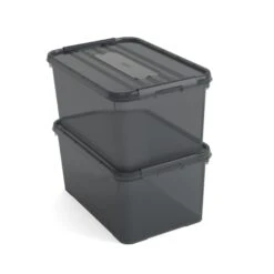 Curver Handy+ Opbergbox - 50L - 2 Stuks - Grijs -Opbergmeubels Winkel e94cb72ed7844e21aec6649ce394f014