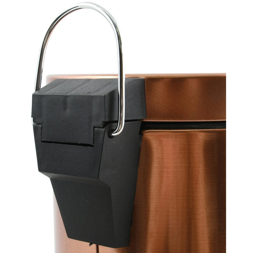 MSV Badkamer/toilet Pedaalemmer - Koper Kleurig - 3 Liter - 17 X 25 Cm 5 MSV Badkamer/toilet Pedaalemmer - Koper Kleurig - 3 Liter - 17 X 25 Cm - Afbeelding 3