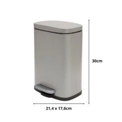 Merkloos Spirella Pedaalemmer Venice - Beige - 5L - Metaal - 21 X 30 Cm -Opbergmeubels Winkel f5218b8553164b98a552b1b4985a39e2