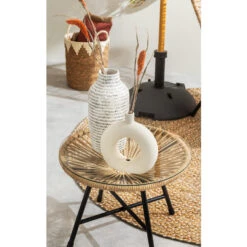 Mand Lotus L - Off-white - Zeegras/katoen - 35xø30 Cm -Opbergmeubels Winkel sf 70503623 1012